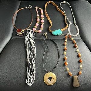 #27 variety material necklaces bundle